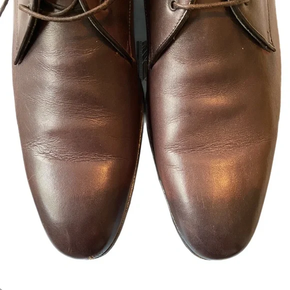 Lanvin Brown Leather Derby Men’s Shoe - Picture 4 of 8